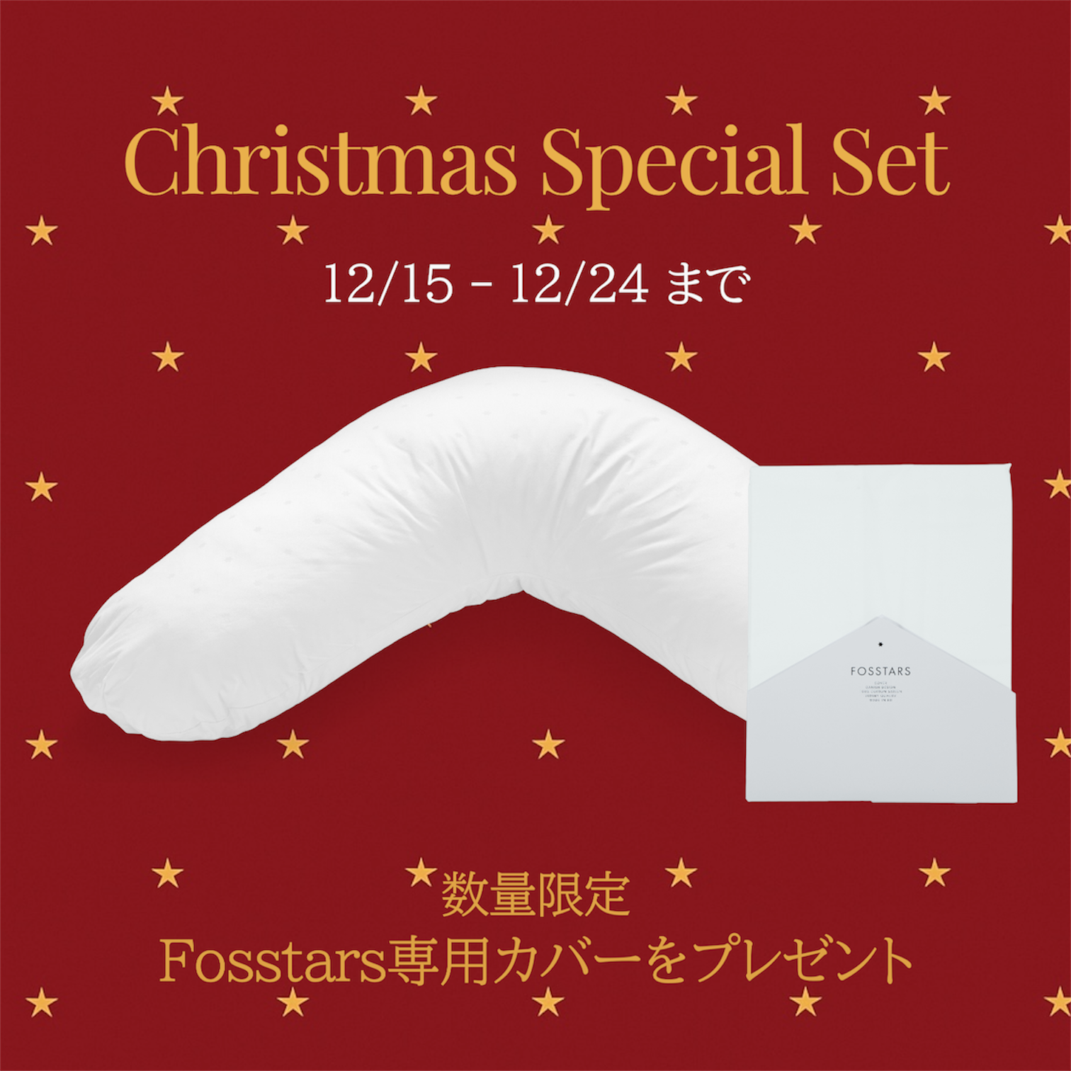 【ナーシングピロー カバープラス1セット】ノルディックスリープ ナーシングピロー カバー付き  プラス1カバー カラー：Snow(スノー)